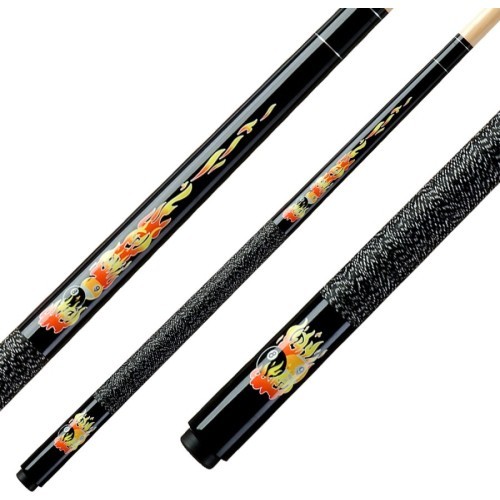 Bērnu biljarda ķeksis Classic Flames CF-02, melns, 5/16x18, 123 cm, Pool