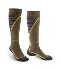 Ski Midweight zeķes, olīvu/tumši zilas, S - 745