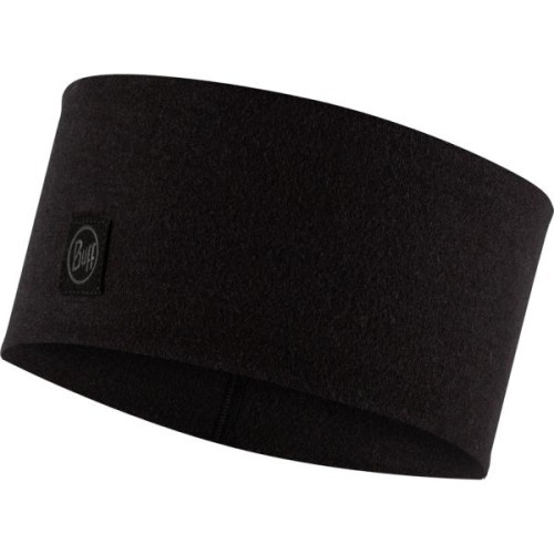 Широкая повязка на голову Merino, чёрная - 999