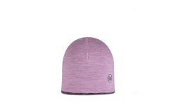 Merino vilnas viegla cepure Jr Multistripes Pansy-Graphite - 601