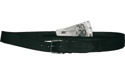 Leathersafe naudas josta “Shine”