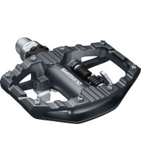 Shimano EH500 pedals, double-sided, with SH56 cleats, black