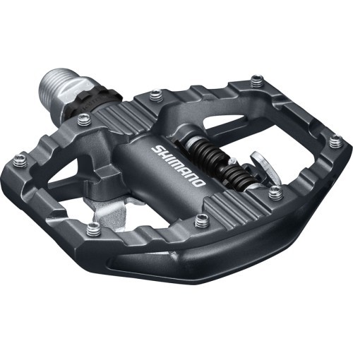 Shimano EH500 pedals, double-sided, with SH56 cleats, black