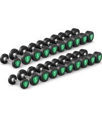 Zestaw hantli stałych poliuretanowych 1-10kg (skok co 1 kg) 110 kg -UpForm