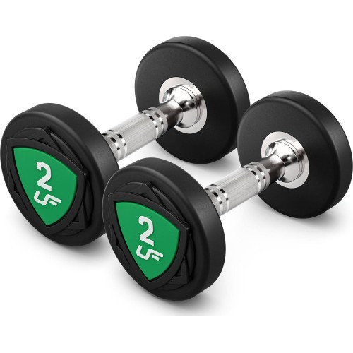 UpForm poliuretāna hanteļu komplekts 1–10 kg (solis 1 kg), 110 kg