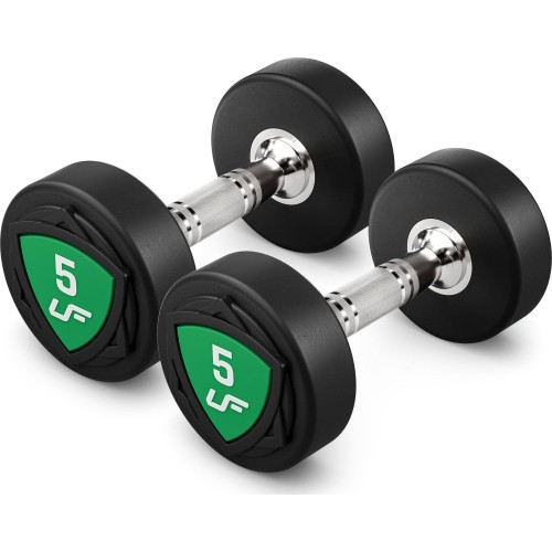 UpForm poliuretāna hanteļu komplekts 1–10 kg (solis 1 kg), 110 kg