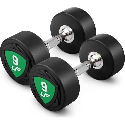 UpForm poliuretāna hanteļu komplekts 1–10 kg (solis 1 kg), 110 kg