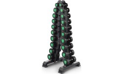 UpForm poliuretāna hanteļu komplekts 1–10 kg (solis 1 kg), 110 kg