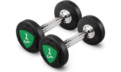Poliuretāna fiksēta svara hanteļu komplekts 1-10 kg (solis 1 kg) 110 kg ar statīvu UR-S005 - UpForm
