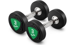 Poliuretāna fiksēta svara hanteļu komplekts 1-10 kg (solis 1 kg) 110 kg ar statīvu UR-S005 - UpForm