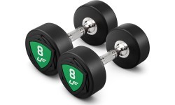 Poliuretāna fiksēta svara hanteļu komplekts 1-10 kg (solis 1 kg) 110 kg ar statīvu UR-S005 - UpForm