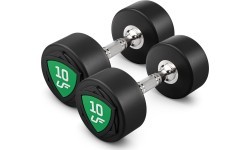Poliuretāna fiksēta svara hanteļu komplekts 1-10 kg (solis 1 kg) 110 kg ar statīvu UR-S005 - UpForm