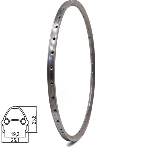 Loka DYNAMIC 28/29", v-brake, 36H, dubultsienu, alumīnija
