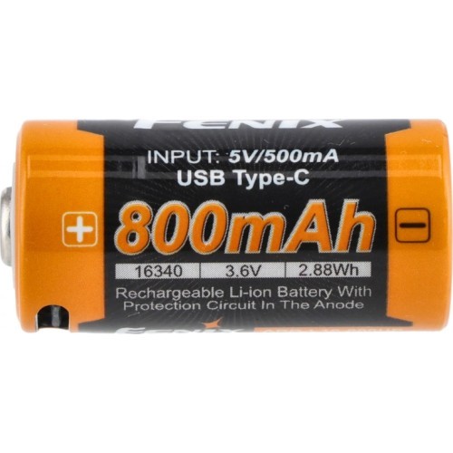 Аккумулятор Fenix USB ARB-L16U (16340 800mAh 3.6V)