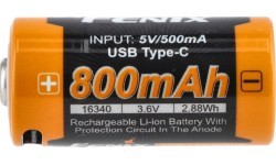 Fenix USB ARB-L16U akumulators (16340 800mAh 3.6V)