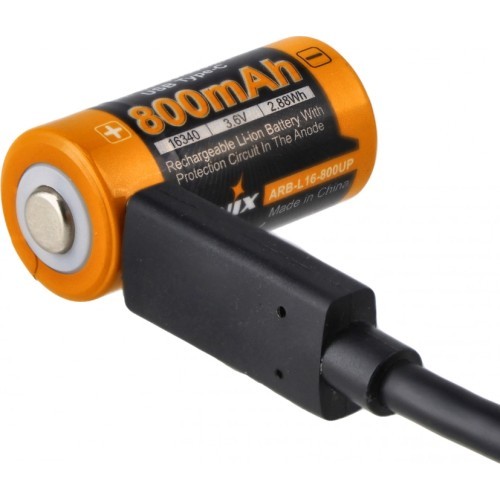Fenix USB ARB-L16U akumulators (16340 800mAh 3.6V)