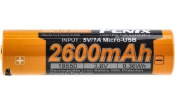 Fenix USB akumulators ARB-L18U (18650, 2600 mAh, 3,6 V)