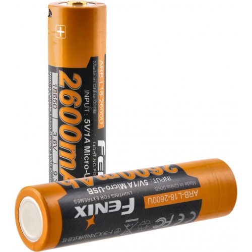 Fenix USB Battery ARB-L18U (18650 2600 mAh 3.6