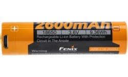 Fenix USB Battery ARB-L18U (18650 2600 mAh 3.6