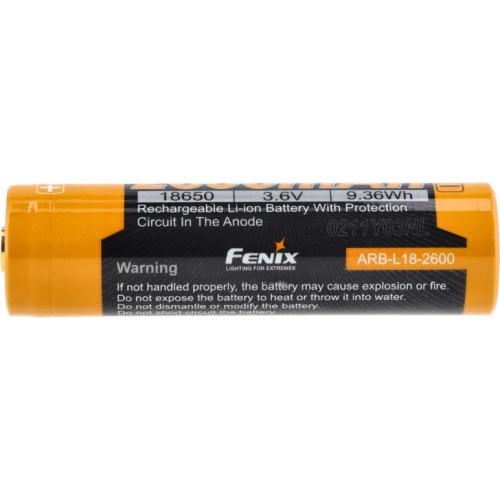 Fenix ARB-L18 battery (18650 2600 mAh 3.6V)