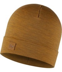 Плотная шапка Merino, горчичная - 118