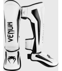 Защита голени Venum Elite Standup, белый/черный