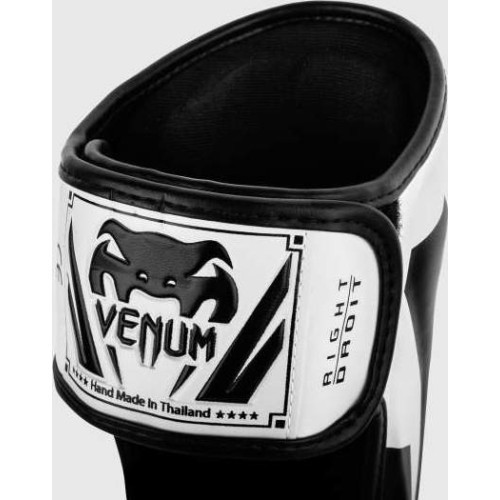 Защита голени Venum Elite Standup, белый/черный