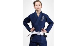 Кимоно для БЖЖ Venum Contender Kids (белый пояс в комплекте) – тёмно-синее