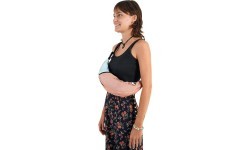 Upcycled Sling Bag Peach / Cloud