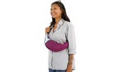 Upcycled Sling Bag Plum / Cloud