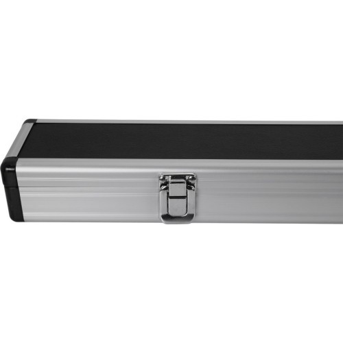 Cue Box Case, Snooker, Storm, Black/Aluminium, for ¾-Split Cues, 120 cm