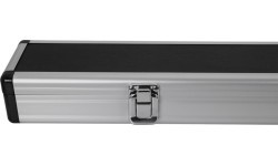 Cue Box Case, Snooker, Storm, Black/Aluminium, for ¾-Split Cues, 120 cm