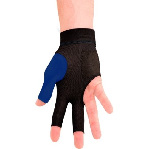 Billiard Glove, Predator Second Skin, 3-Finger, blue-white, to wear on right hand, XXL
