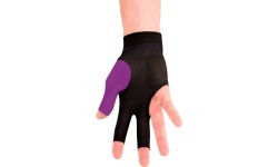 Billiard Glove, Predator Second Skin, 3-Finger, purple-grey, to wear on right hand, S&M