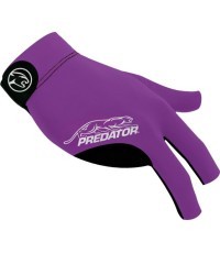 Billiard Glove, Predator Second Skin, 3-Finger, purple-grey, to wear on right hand, XXL