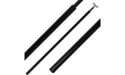 Billiard Rest Stick incl. Bridge Head Cross, Black, telescopic