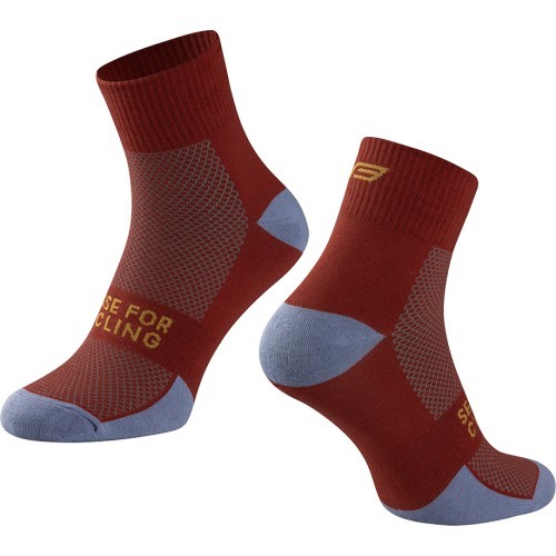 FORCE Edge socks, size S-M (36-41) (red/blue)