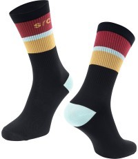 Zeķes FORCE Stripe, izmērs S-M (36-41), melnas