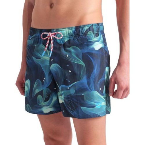 M Water Prints Beach Short Ao Mangrove Multi L - 630