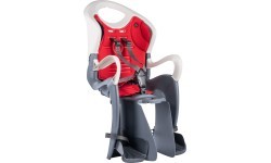 Детское велокресло Bellelli Tiger Relax Easy Dream на багажник, тёмно-серое