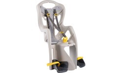 Bellelli Pepe rear rack-mounted child bike seat, silk grey