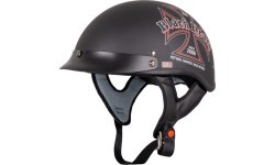 Мотоциклетный шлем W-TEC Black Heart V531 Iron Cross - Чёрный