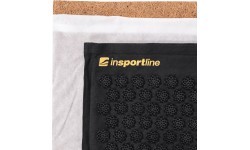 Akupresūras paklājs un spilvens inSPORTline EcoSpike - Melna