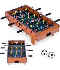 Stół do piłkarzyków mini 69x35,5 cm drewniany piłkarzyki ECOTOYS