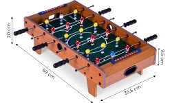 Mini galda futbols 69x35,5 cm koka ECOTOYS