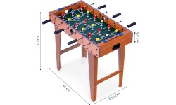 Stół do piłkarzyków 69x35,5 cm drewniany gra w piłkarzyki ECOTOYS