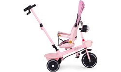 Rowerek trójkołowy dla dzieci spacerówka obracane siedzisko pchacz różowy ECOTOYS