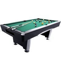 Biljarda galds Triumph Plus, melns, 7 pēdas, dzelteni zaļš audums