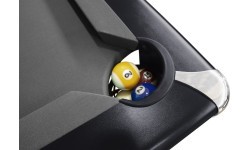 Billiard Table, Pool, Triumph Plus, Black, 7 ft., Club Cloth yellow green