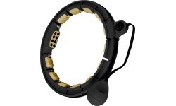 HHM13 NEW HULA HOOP BLACK/GOLD MAGNETIC WITH WEIGHT + COUNTER HMS